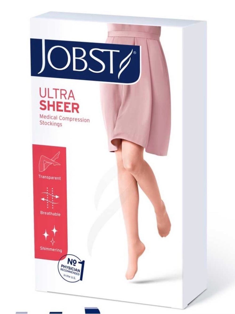 Jobst UltraSheer medical compression STOCKINGS LARGE